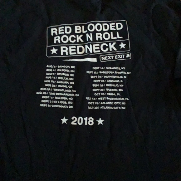 Kid Rock red nick red blooded rock & roll tee shirt - Picture 4 of 5
